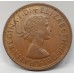 AUSTRALIA 1955Y. ONE 1 PENNY . ERROR/VARIETY . WIDE DATE . PLANCHET FLAW
